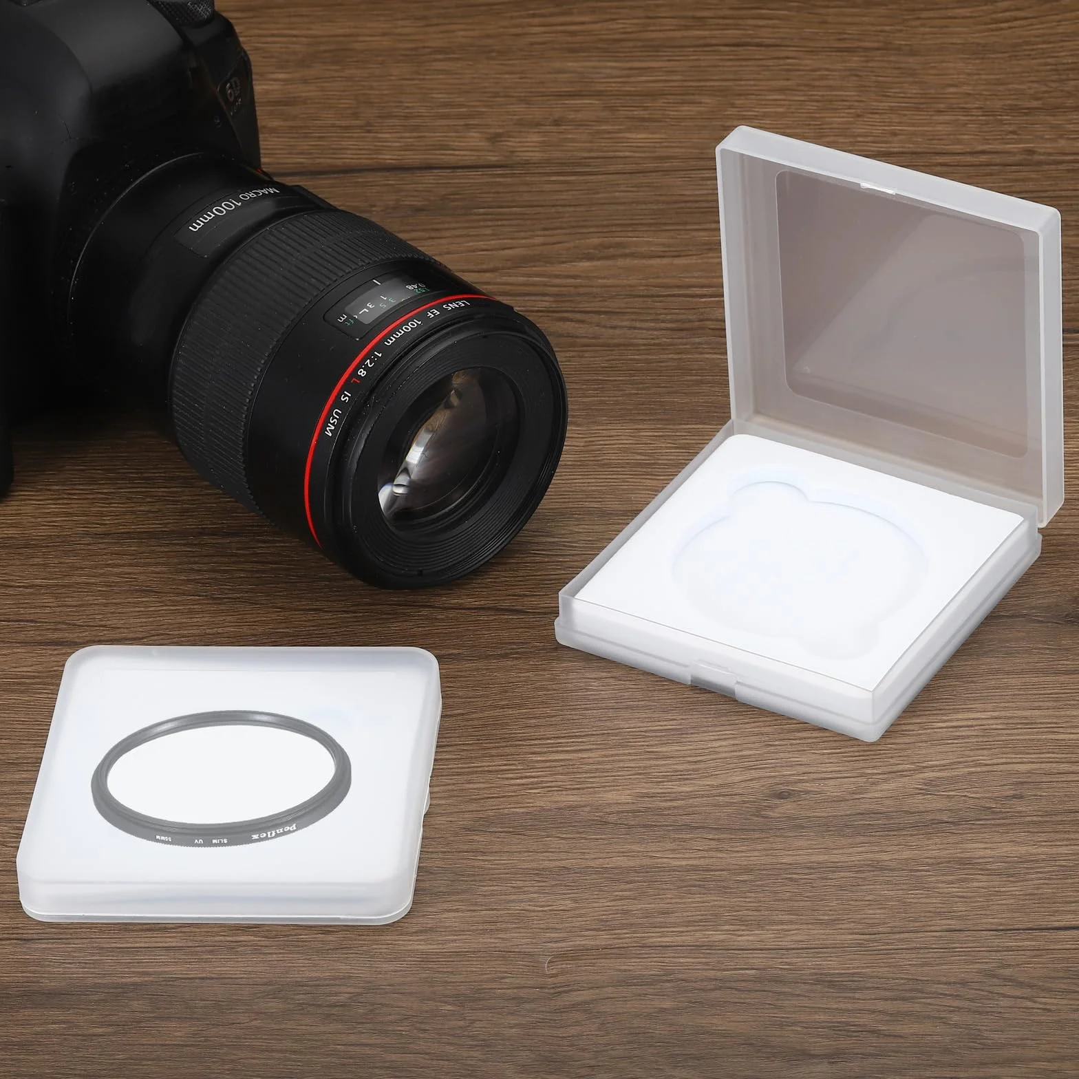 PATIKIL Custodia per Filtri Obiettivo 77mm, 3Pz Custodia Filtro Fotocamera Portatile Scatola Filtro Obiettivo Resistente Acqua Antipolvere Plastica per Conservazione Filtri Fotografici