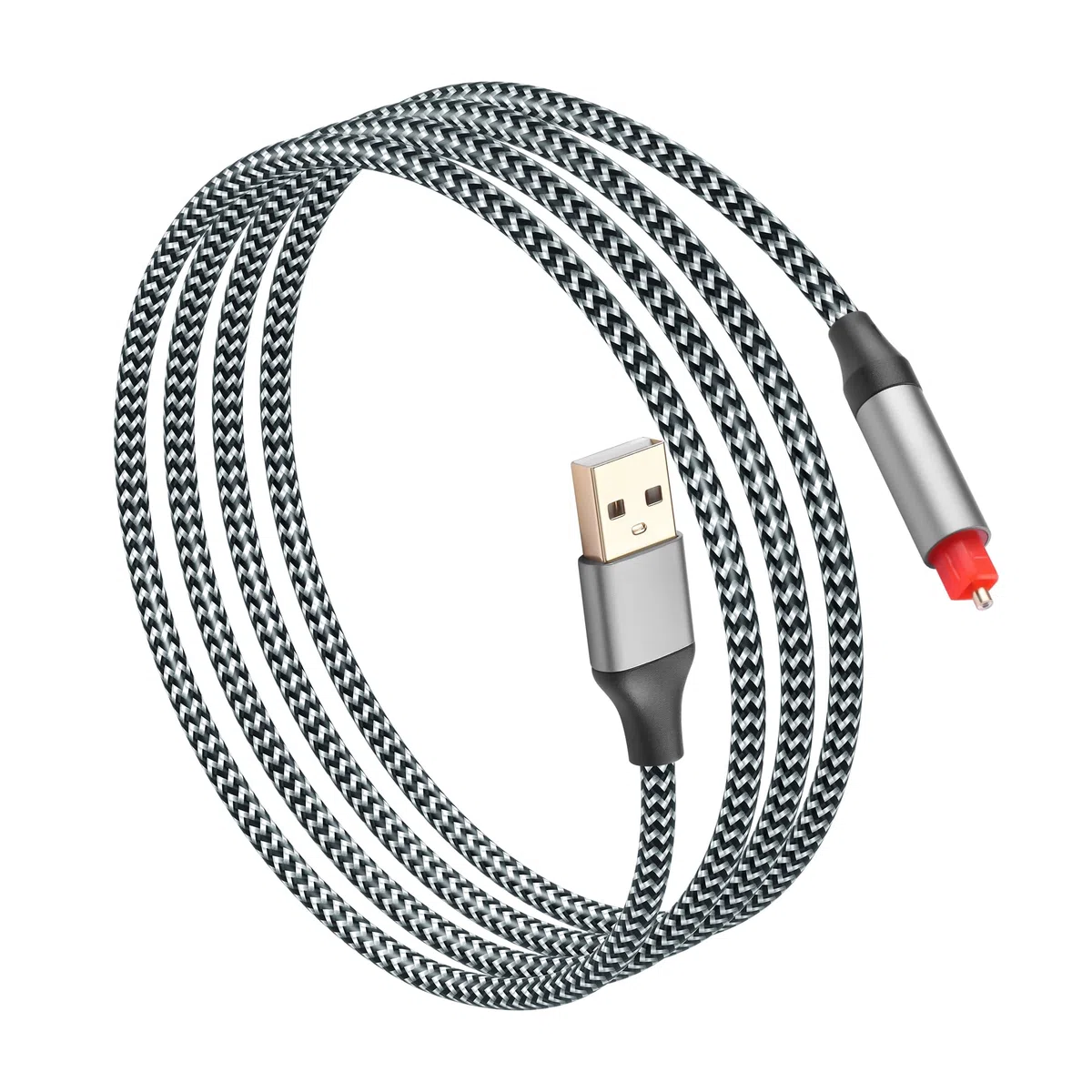 CERRXIAN Cavo audio ottico da USB A a 5FT, cavo convertitore digitale unidirezionale da tipo A a SPDIF, convertitore audio unidirezionale del segnale audio da USB a SPDIF SOLO