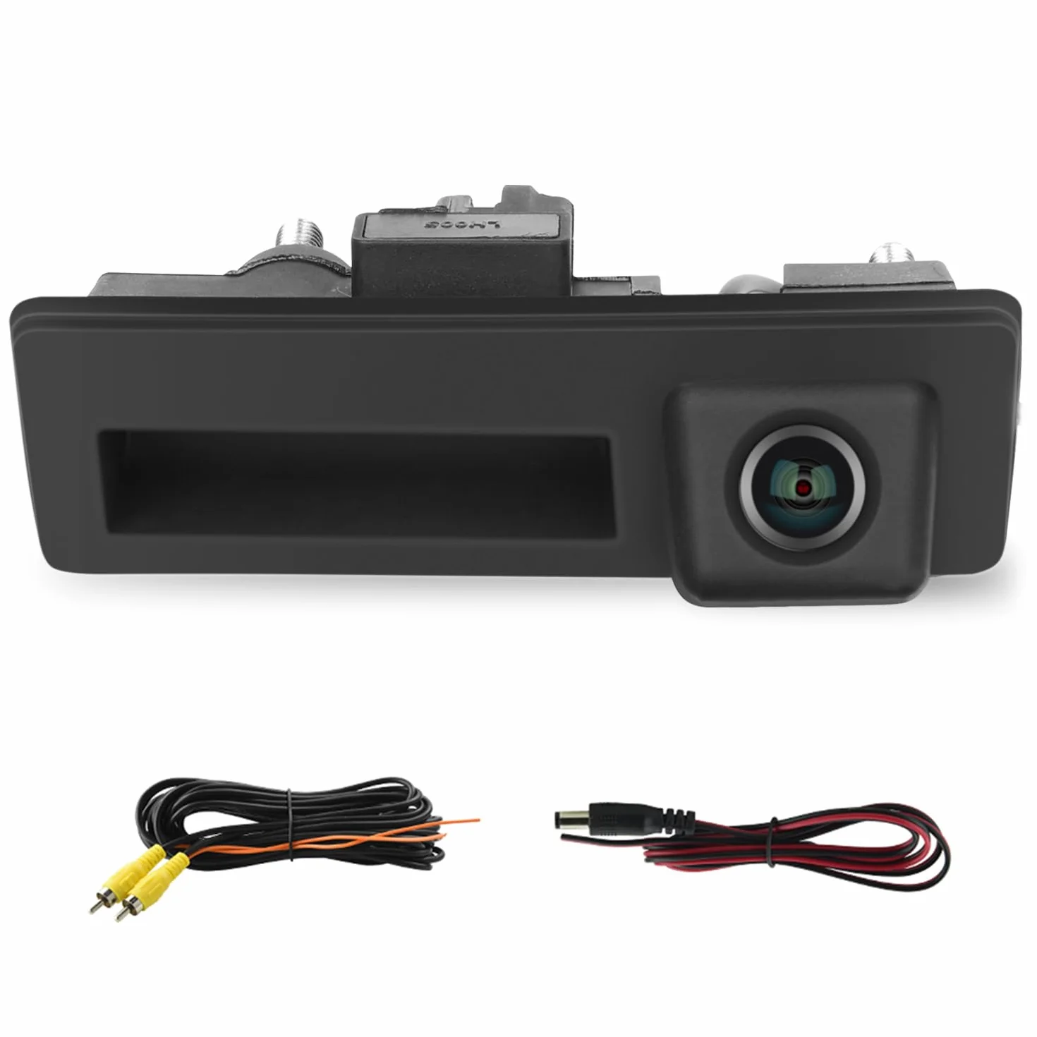 Hodozzy 170 Gradi Telecamera Retromarcia per VW/Audi, AHD&CVBS IP67 Impermeabile Visione Notturna Auto Tronco Maniglia Telecamera Posteriore per Auto per Tiguan Passat Sagitar per Audi A6L A5 A4L Q7