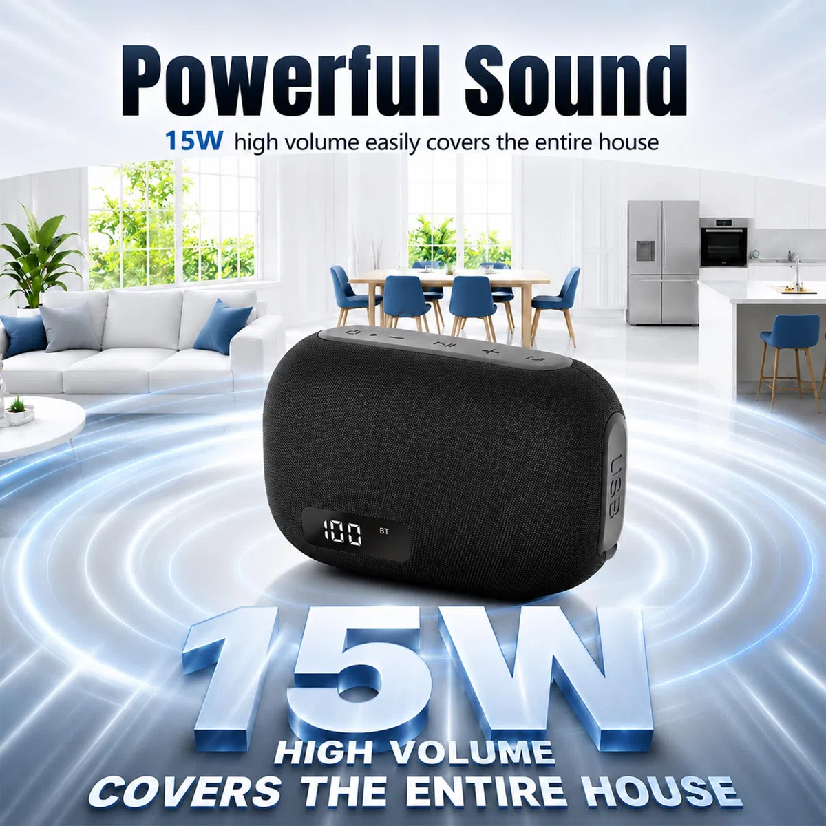 Cassa Bluetooth Portatile 15W, Altoparlante Bluetooth 5.4 Wireless con Suono Stereo Cassa Bluetooth Potente, Supporto TF Card, IPX7 Impermeabile, Accoppiamento TWS,Speaker Bluetooth da Esterno Feste