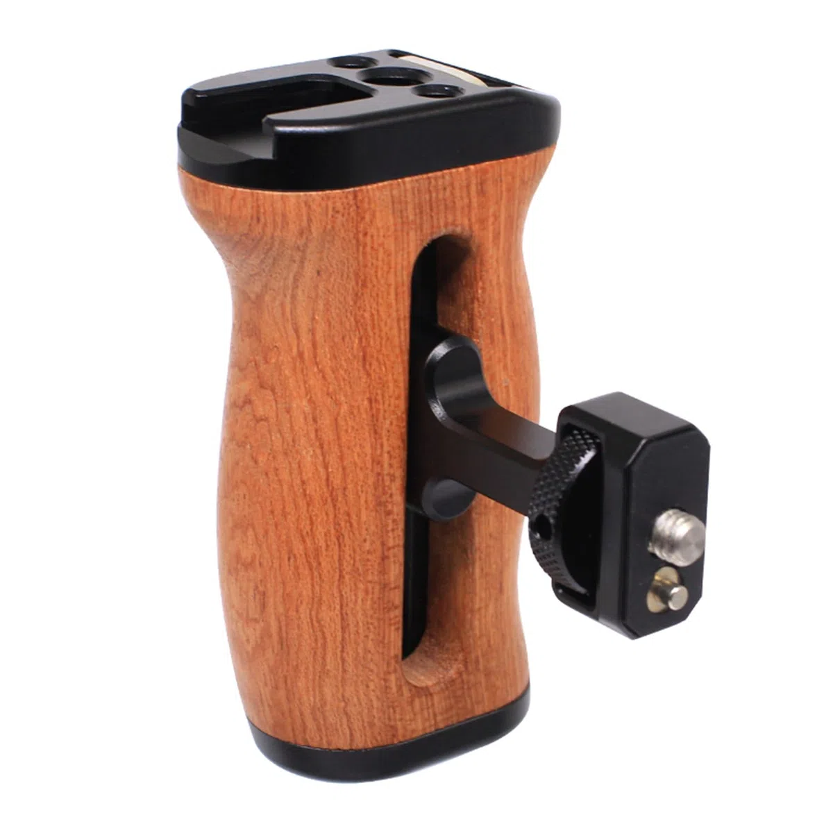 Maniglia laterale in legno compatibile con ARRI 1/4" e 3/8", maniglia sinistra/destra regolabile per EOS R50V/RP/R50/R100/R7/R8, Alpha A7R V/A7 IV/A7S III/7R V/S III/A7R IV, A6700/FX30/FX3