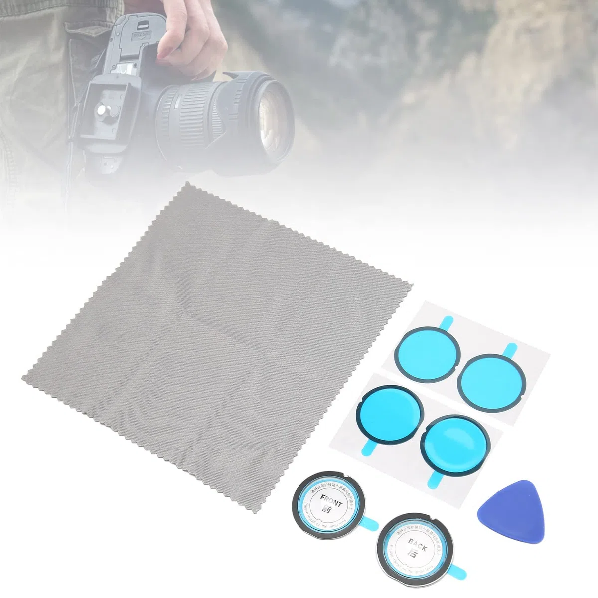 Dual Lens Guards per X3 Panoramic Camera, Cover Protettiva PC Antigraffio Sticky Lens Protector per Insta 360 X3 Panoramic Lens Accessories