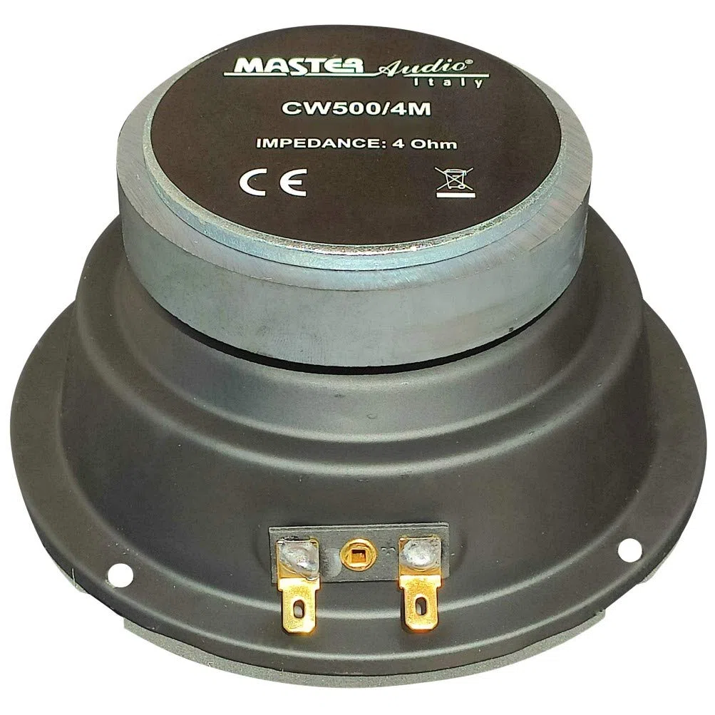 MASTER AUDIO 1 MIDRANGE CW500/4M altoparlante diffusore 13,00 cm 130 mm 5" di diametro 100 watt rms 200 watt max impedenza 4 ohm 92 db spl, 1 pezzo