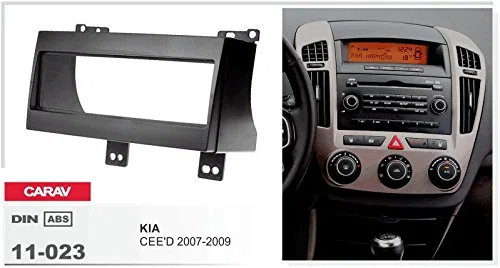 11-023-14-1 - Kit di installazione autoradio 1-DIN in Dash per KIA CEE'D 2007-2009 + cavo adattatore ISO e antenna