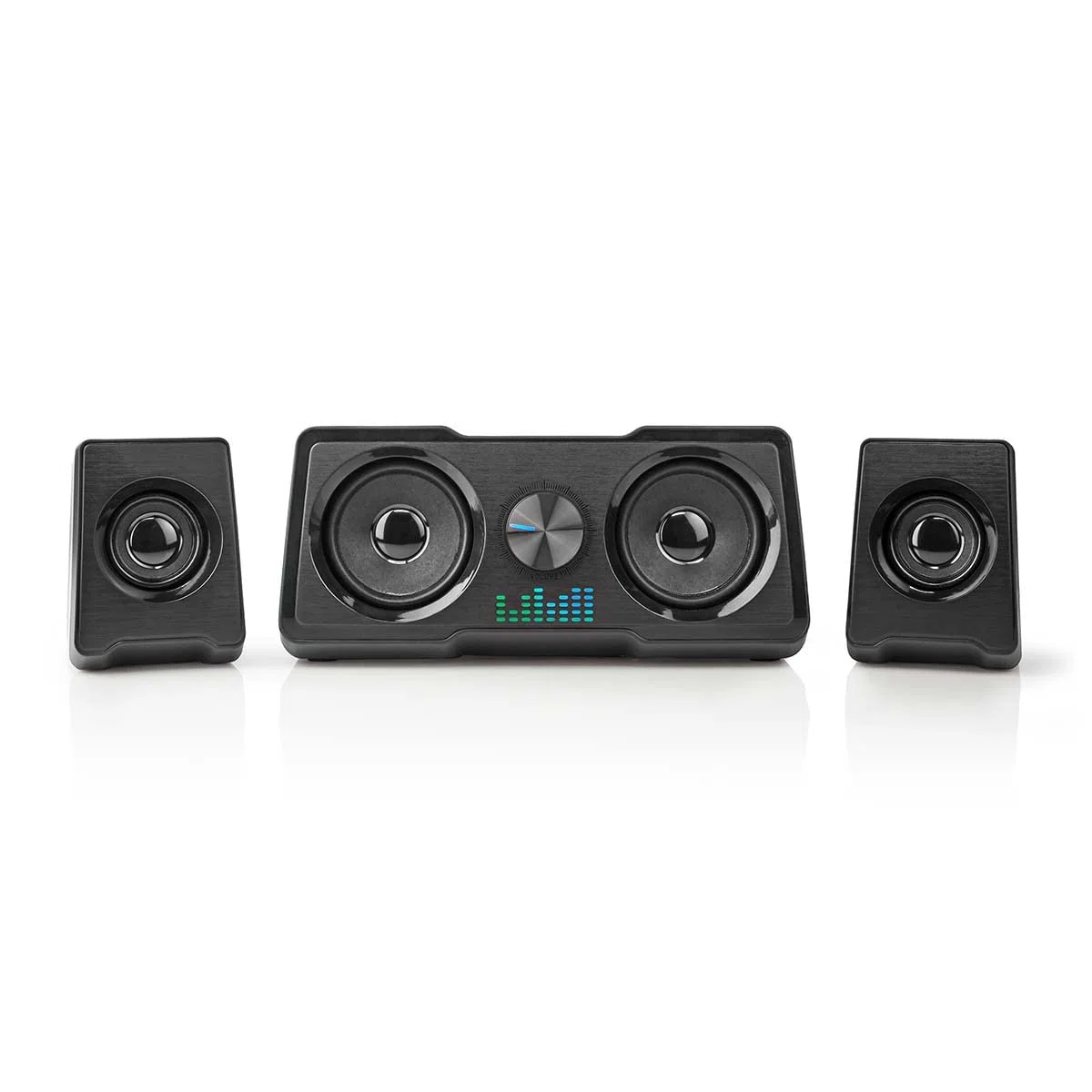 NEDIS Altoparlante per gaming | Canali degli altoparlanti: 2.2 | Alimentazione a USB | 3,5 mm maschio | 48 W | LED | Controllo del Volume