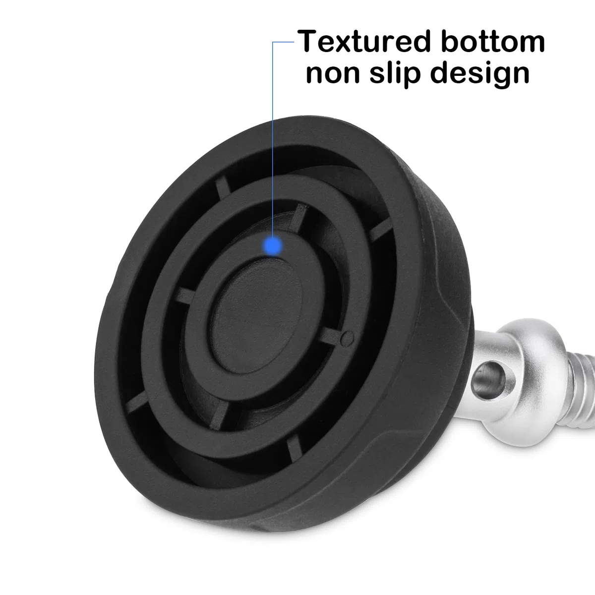 Set di 3 piedini per treppiede in gomma con viti da 9,5 mm, filettatura antiscivolo universale per fori per viti da 9,5 mm, larghezza 50 mm