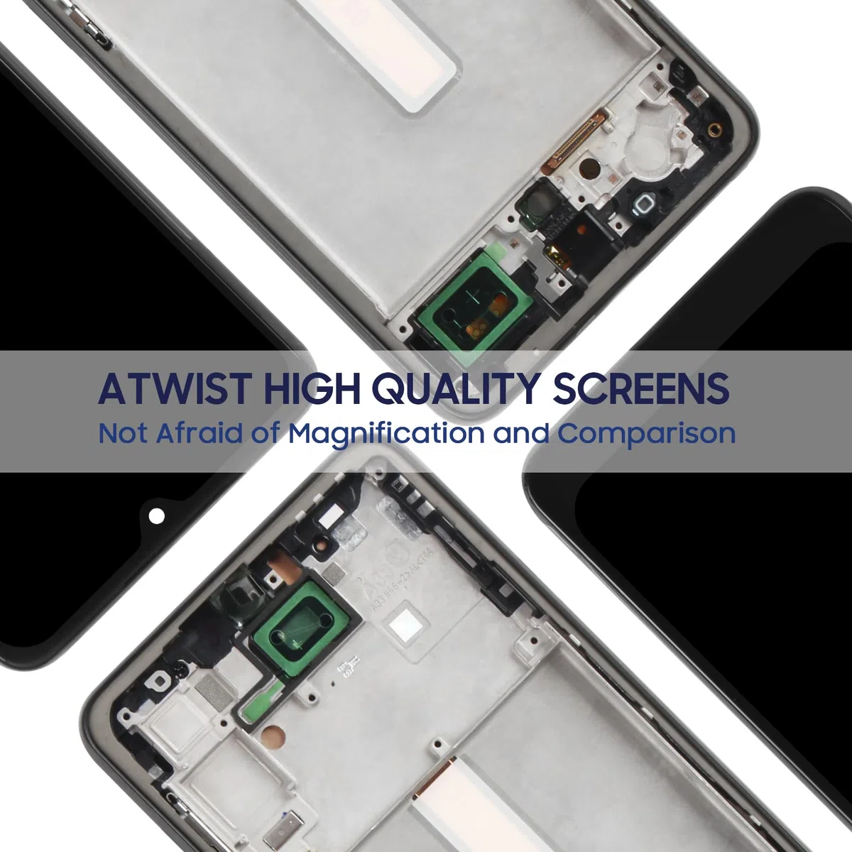 Atwist per Samsung Galaxy A33 5G A336B LCD Display - per Galaxy A33 5G LCD Touch Screen Digitalizzatore SM-A336E SM-A336B A336M A336B/DS Schermo di Ricambio Vetro Assemblaggio Kits (Nero con Cornice)