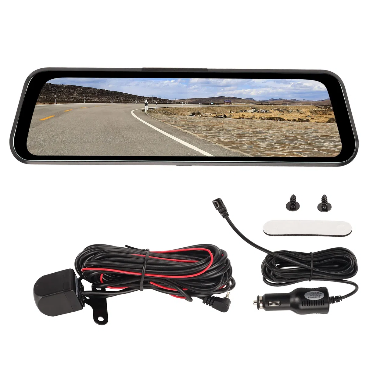 9in Vista Posteriore Specchio Auto Registratore 2K HD Night WiFi Connetti 170 Gradi Dash CAM CONTROLLO ANGOLO DI ANGOLA PER CAR K66 (K66)
