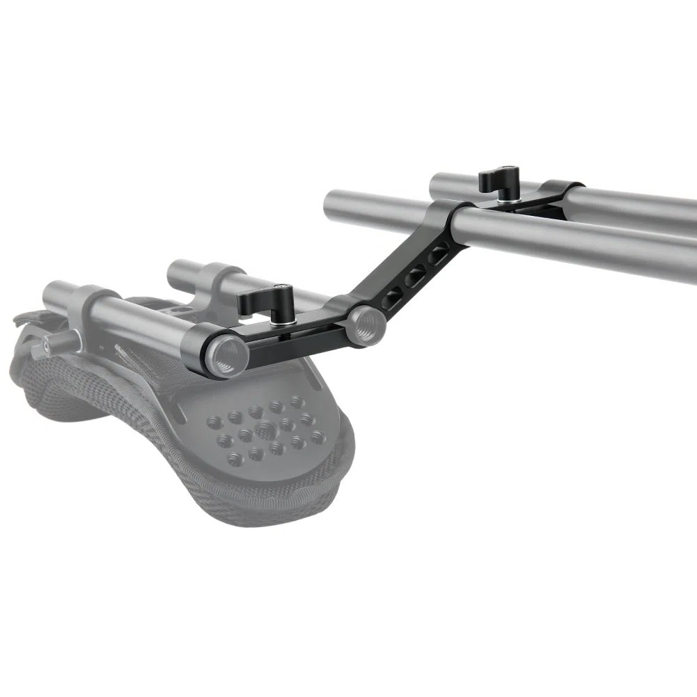 NICEYRIG DSLR Spalla Rig15mm Rail Clamp Z-shape Railblock per sistema di supporto asta 15mm