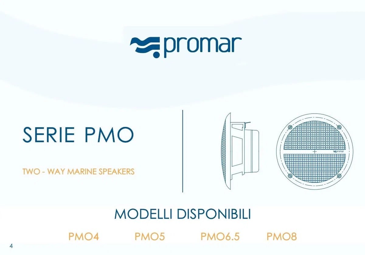 Generico PROMAR - ALTOPARLANTI DA INCASSO DA ESTERNO MARINI A DUE VIE 6,5"