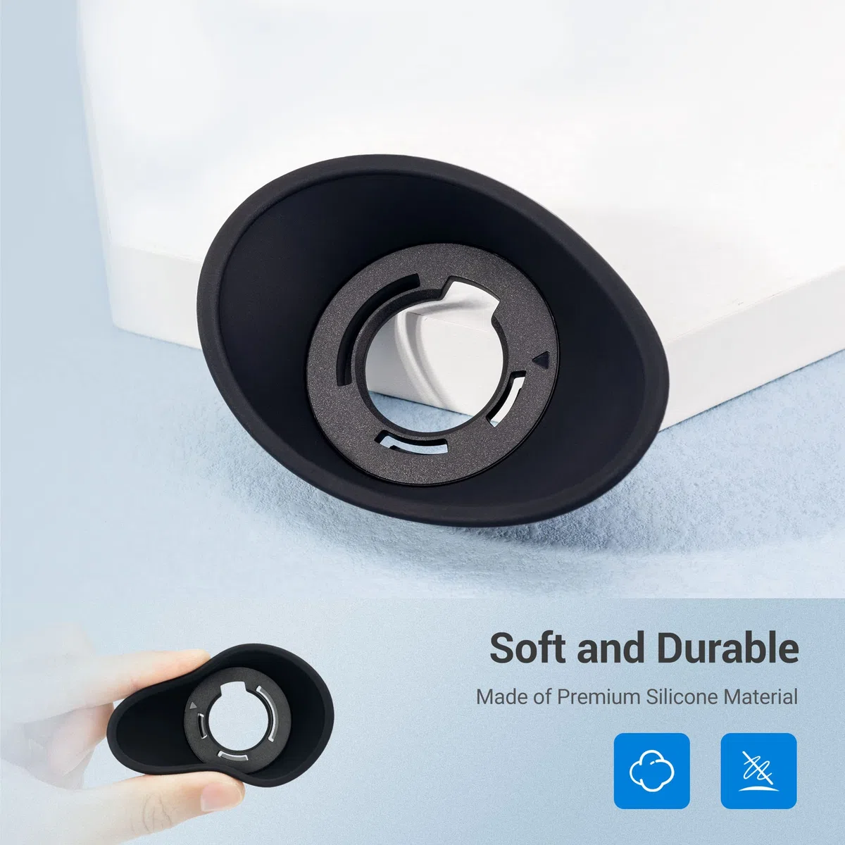 JJC Protezione mirino oculare in silicone morbido per Nikon Z9, Z 9, Z8, Z 8 Mirrorless fotocamera sostituisce Nikon EN-DK33