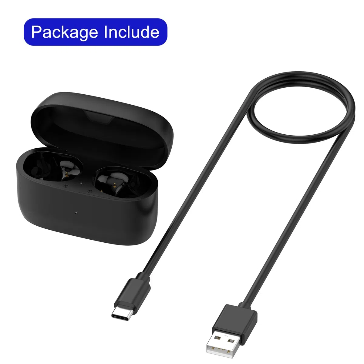Custodia di ricarica per Jabra Elite 3/4 - Custodia di ricambio per cuffie Jabra Elite