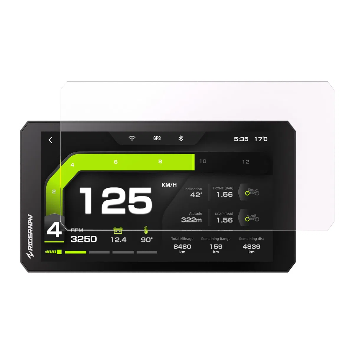 R7M R7X Pellicola Protettiva Antiriflesso per Navigatore GPS Moto 7 Pollici – Vetro Temperato 9H, Ultra Trasparente Antigraffio, Touch Sensibile alla Pioggia, Kit Installazione Senza Bolle