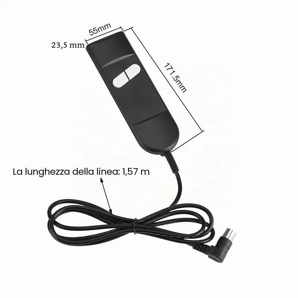 Dewin Poltrona Relax - Telecomandi per Poltrone Elettriche Telecomando Poltrona Relax Usi multipli con 2 pulsanti 5 perni per sedia elevatrice elettrica reclinabile