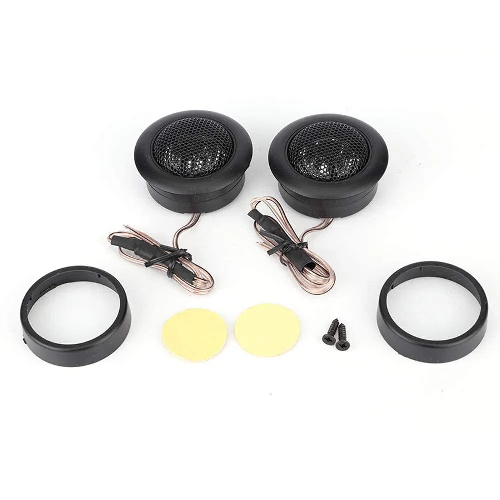 Tyenaza Altoparlanti per auto, Tweeter per auto Coppia generale 12V 120W Auto Mini Super Power Altoparlanti per tweeter a cupola ad alta potenza Altoparlanti per tweeter a cupola micro a tromba