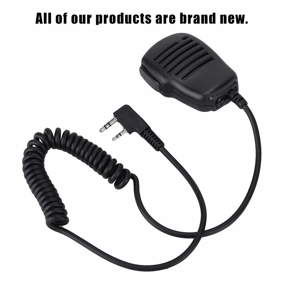 Microfono Altoparlante Walkie Talkie, Impermeabile Mini Altoparlante PTT palmare 2 Vie Mini Altoparlante Radio Esterna per UV5R 888S / /TYT