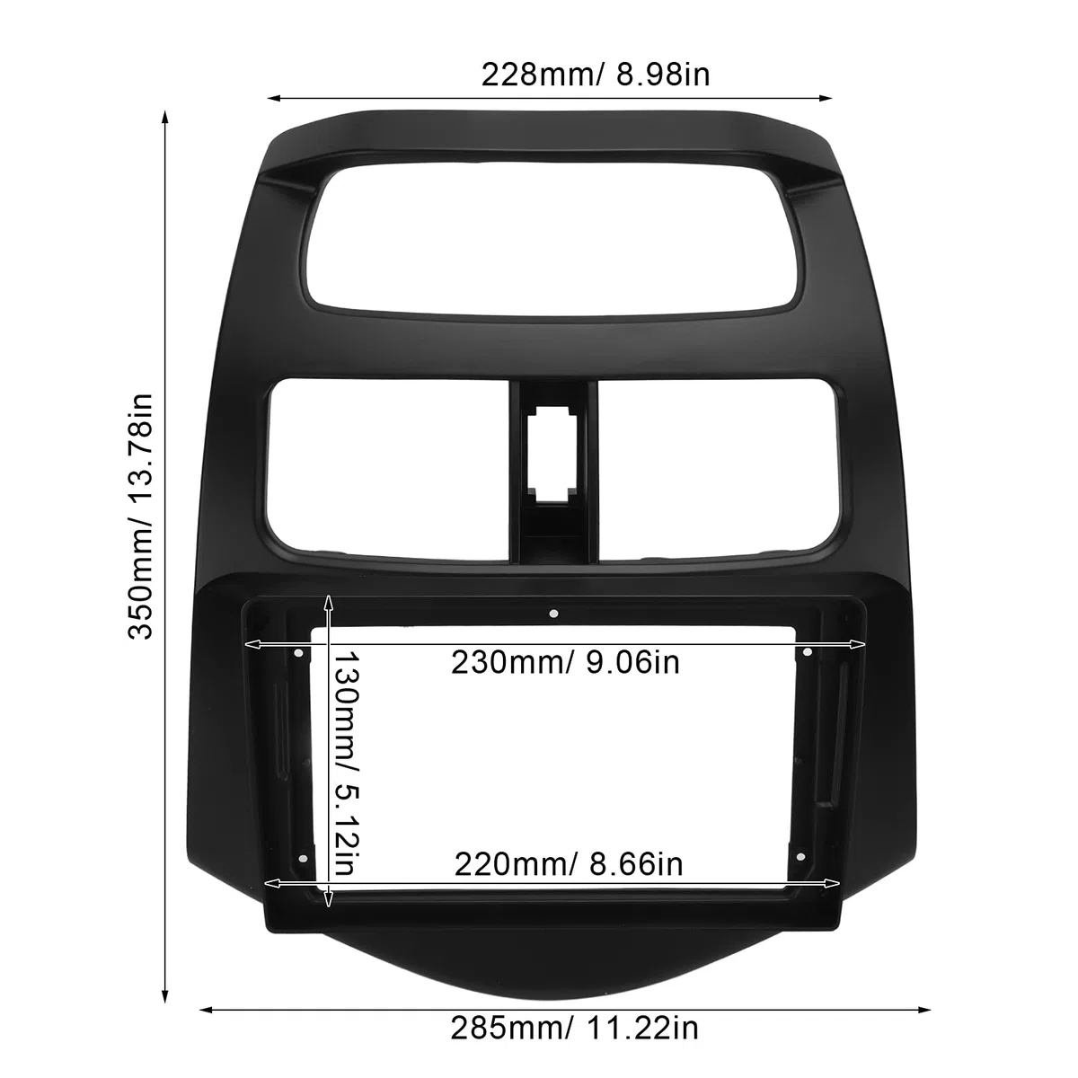 Cornice per Autoradio, Cornice per Pannello di Navigazione Audio DVD per Autoradio Stereo 2-Din di Ricambio per/Beat 2014