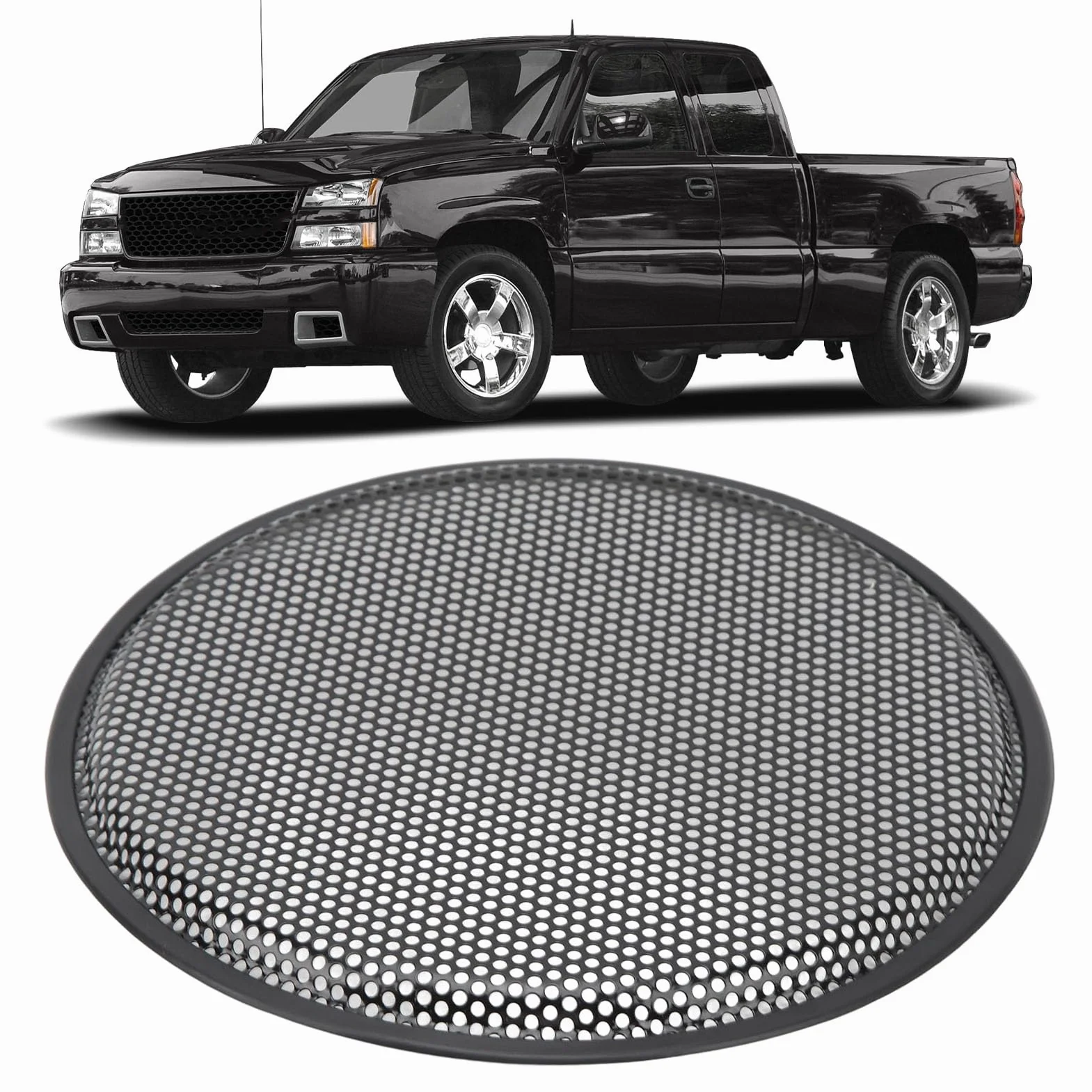 Ferro da Stiro per Copertura Griglia Altoparlante Subwoofer da 12 Pollici, Protezione Protettiva in Rete Audio per Camper con vestibilità Universale