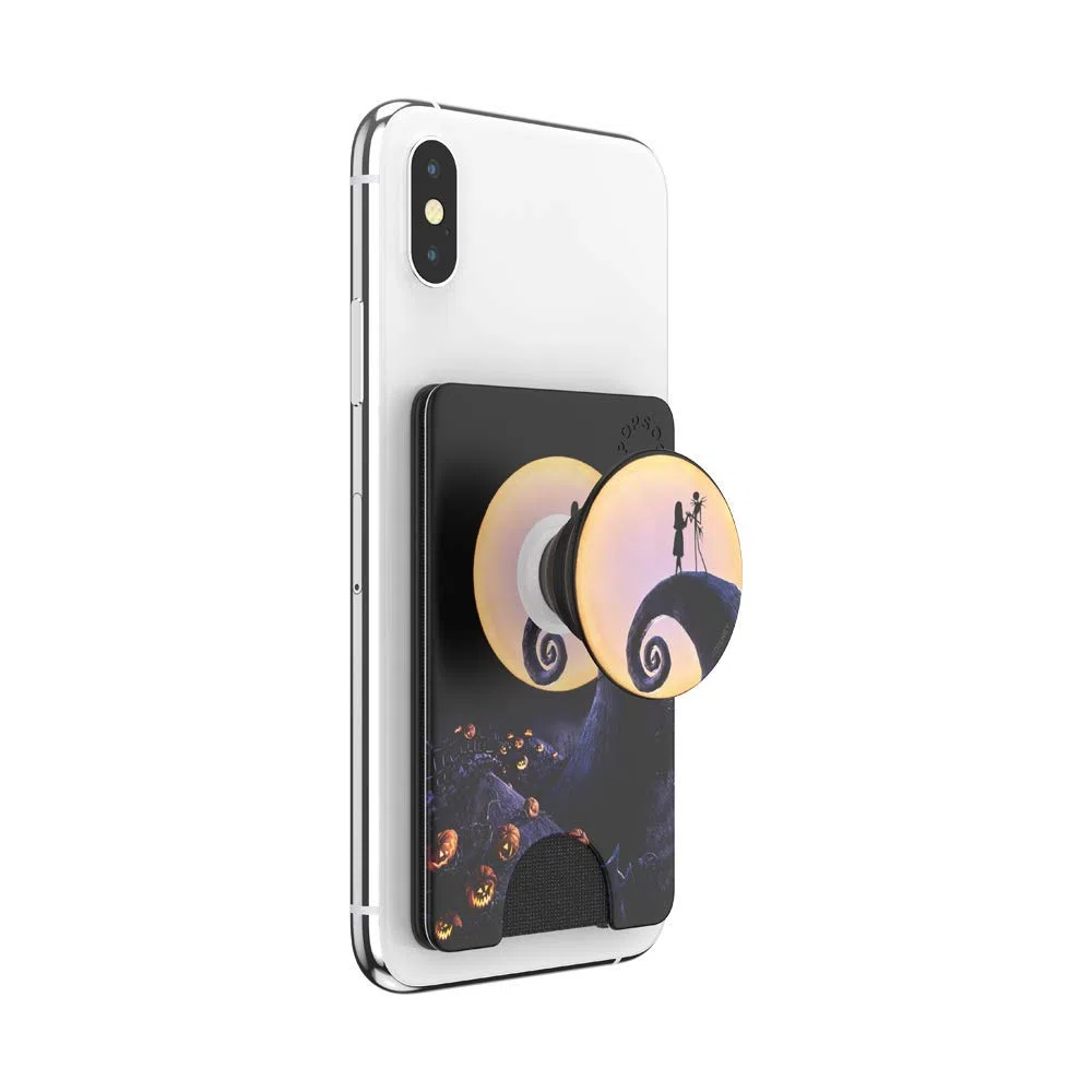 PopSockets - Portafoglio per telefono con impugnatura espandibile, porta carte di credito, compatibile con ricarica wireless, Disney - Mickey Brunch