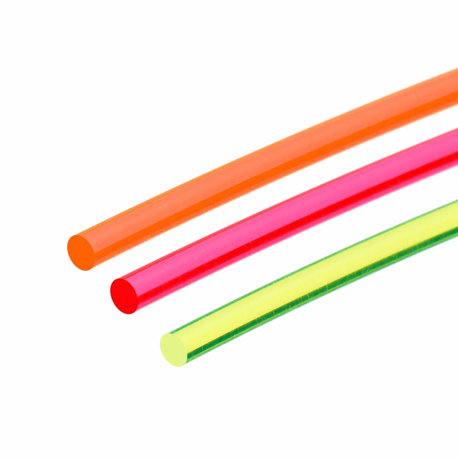 QUARKZMAN Sostituzione Fibra Ottica Mirino Aste, 6pz 2.5mmx15cm PMMA per Archi Mirini DIY Arte Fluorescenza Rosso Verde Arancione