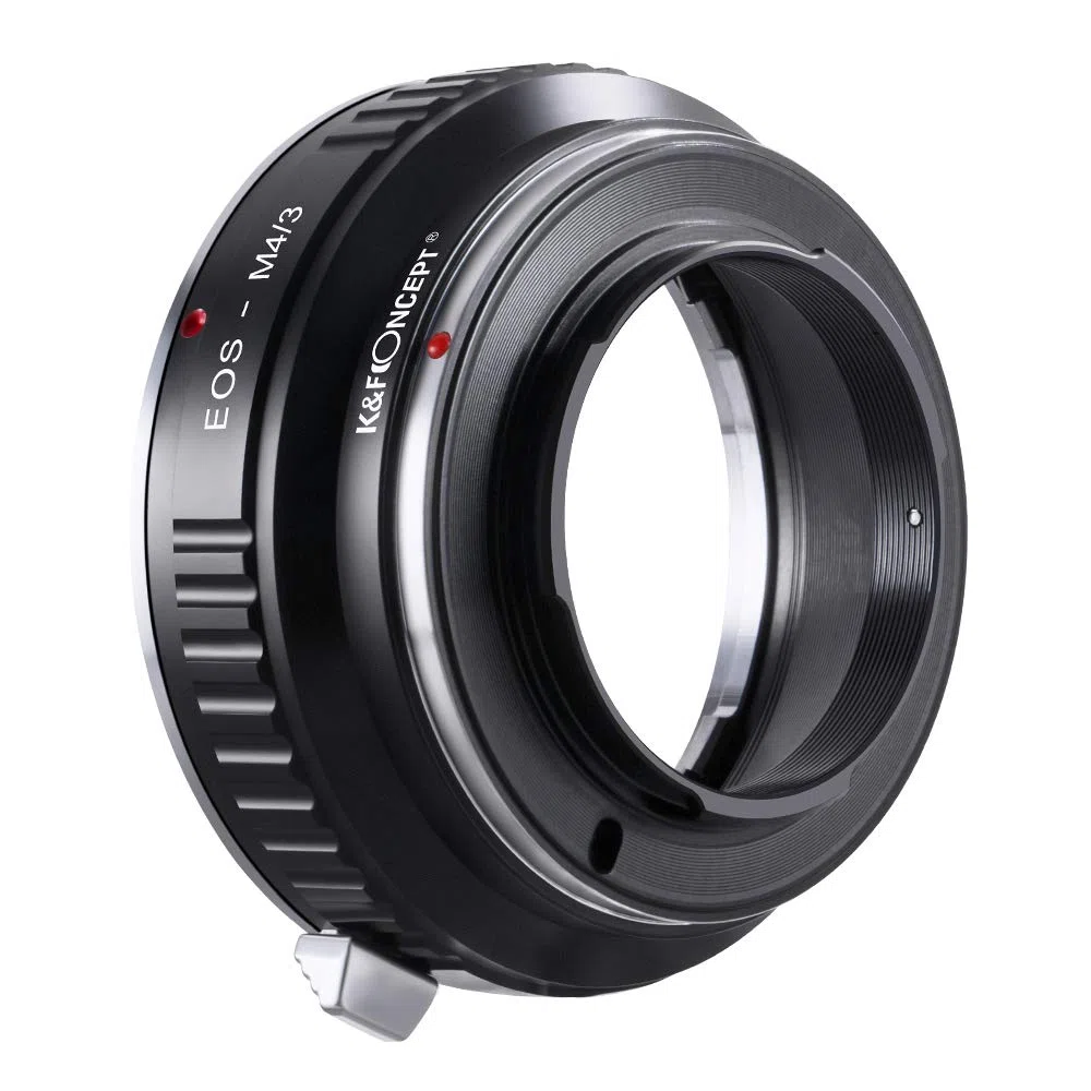 K&F CONCEPT Anello Adattatore per Obiettivo EOS-M4 / 3 per Obiettivo EOS EF a Penna Compatibile con Compatibile con Olympus M4 / 3 MFT E-P1 P3 PL1s PL2 PM2 e Compatibile con Panasonic Lumix DM