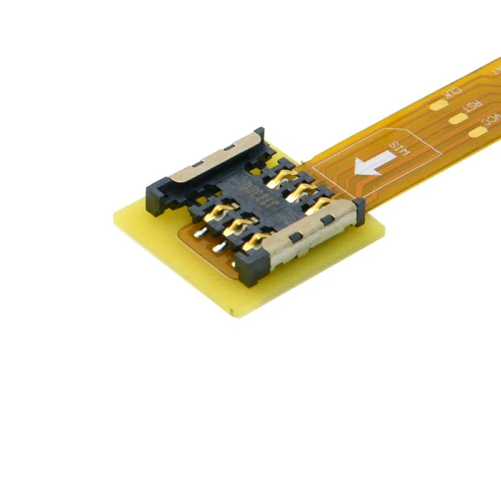 cablecc Cavo di prolunga da micro SIM a nano SIM, maschio-femmina, cavo di prolunga morbido piatto FPC, 10 cm