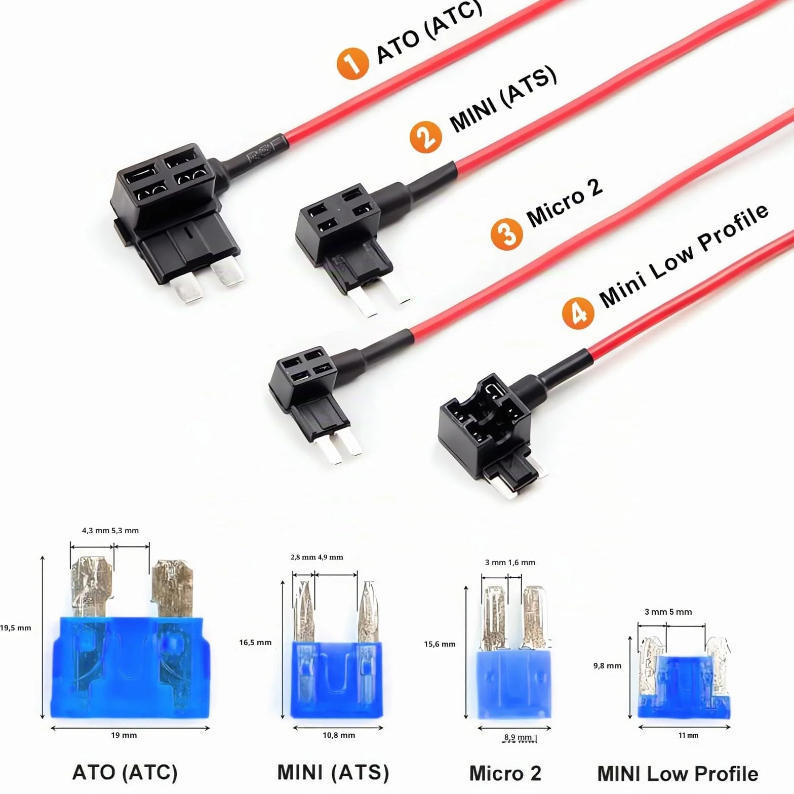 GKU Dashcam Kit Cablaggio USB-C 12V-24V a 5V/2,5A 3,5 Metri Monitoraggio Parcheggio 24 Ore Protezione Bassa Tensione