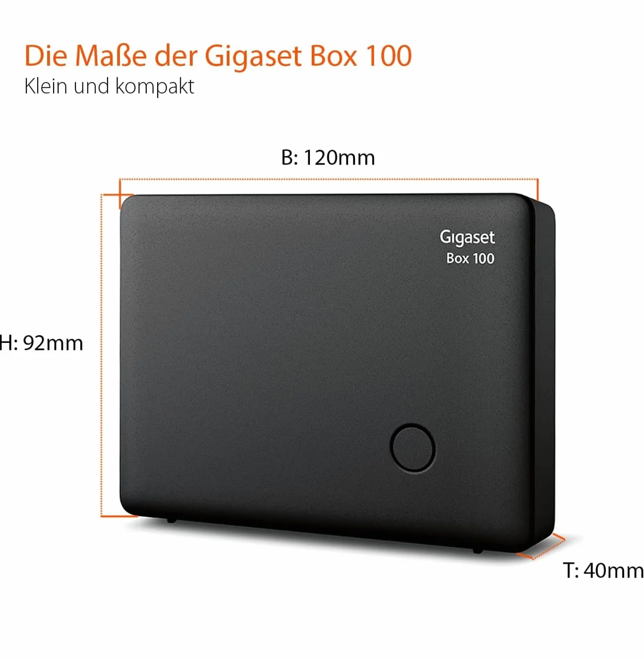 Gigaset Box 100 Telefonbasis (analog) DECT schwarz