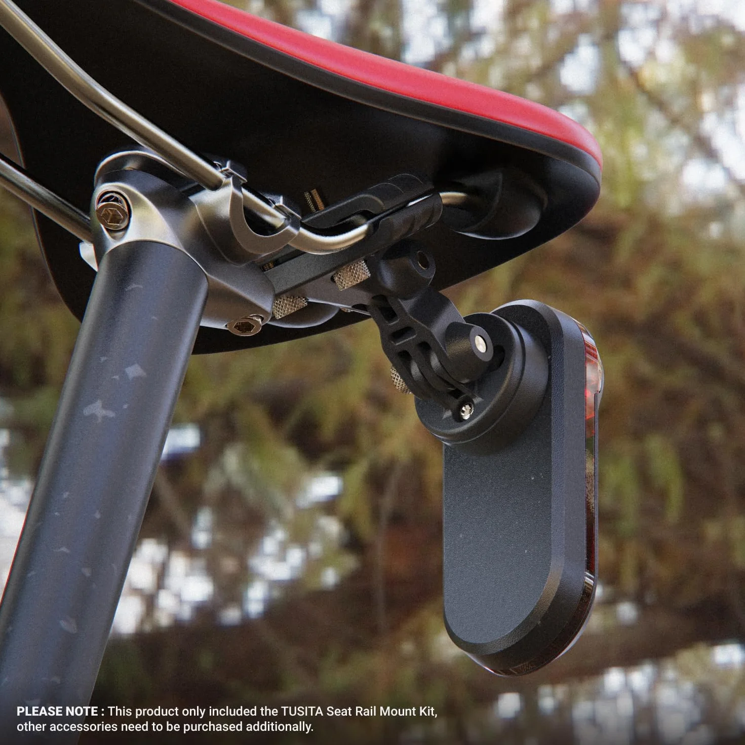 TUSITA Kit di Supporto su Guida per Sedile Compatibile con Garmin Varia RTL510 RTL515 RVR315