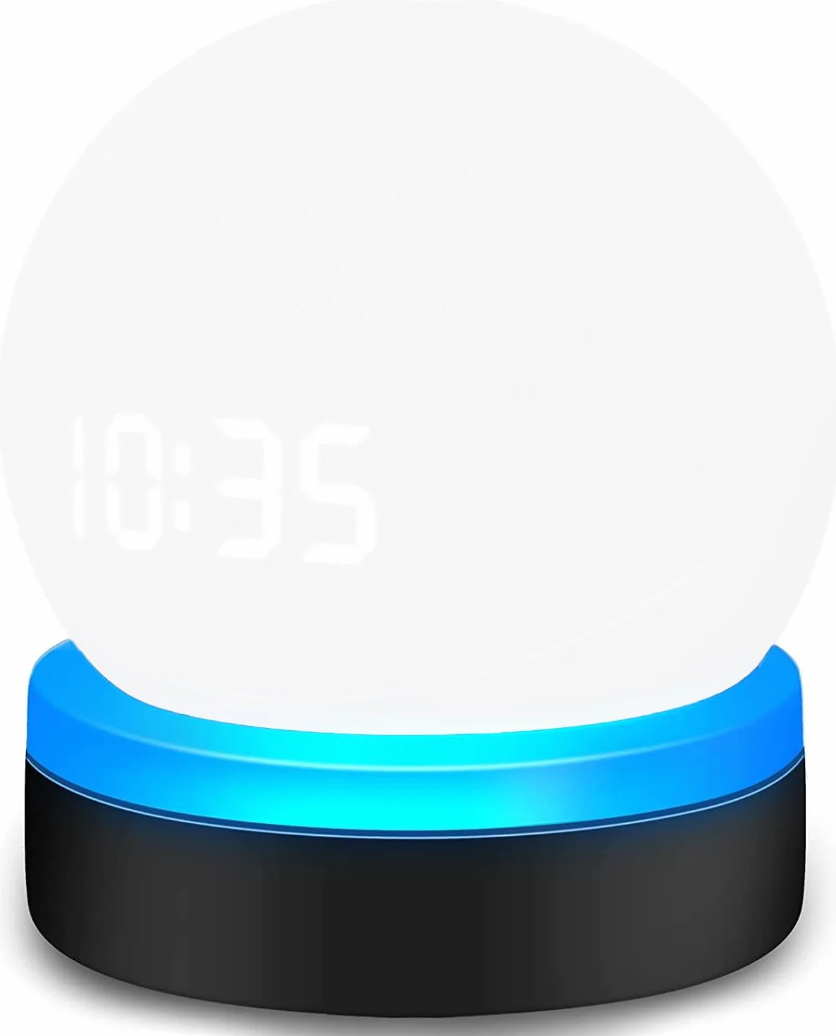 Supporto Luminescente per Amazon Echo Dot 4/5 - Stand da Scrivania con Gestione Cavi Integrata, Senza Viti, Rack per Altoparlante (Nero) WL808