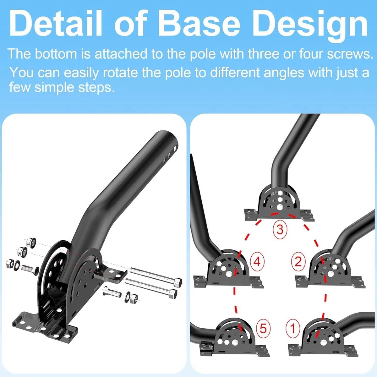 antenna a perno rinforzato - Asta J-Tube in mastello pieno (3,5 cm x 30 cm), ideale per installazioni su pareti, grondaie o tetti. Compatibile con punti di accesso esterni e ripetitori WiFi