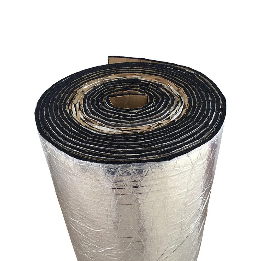 1 rotolo auto insonorizzazione isolamento fonoassorbente chiuso Antirombo Antivibrante Fibra di vetro Adesivo Stuoia 7mm 50cm X 300cm