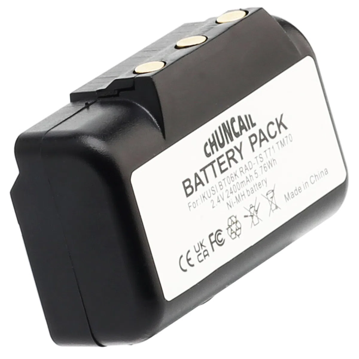 Batteria NI-MH da 2,4 V 2400 mAh per IMET BE5000, I060-AS037, M550S, M550S Wave L, M550S Wave S, sostituisce AS037