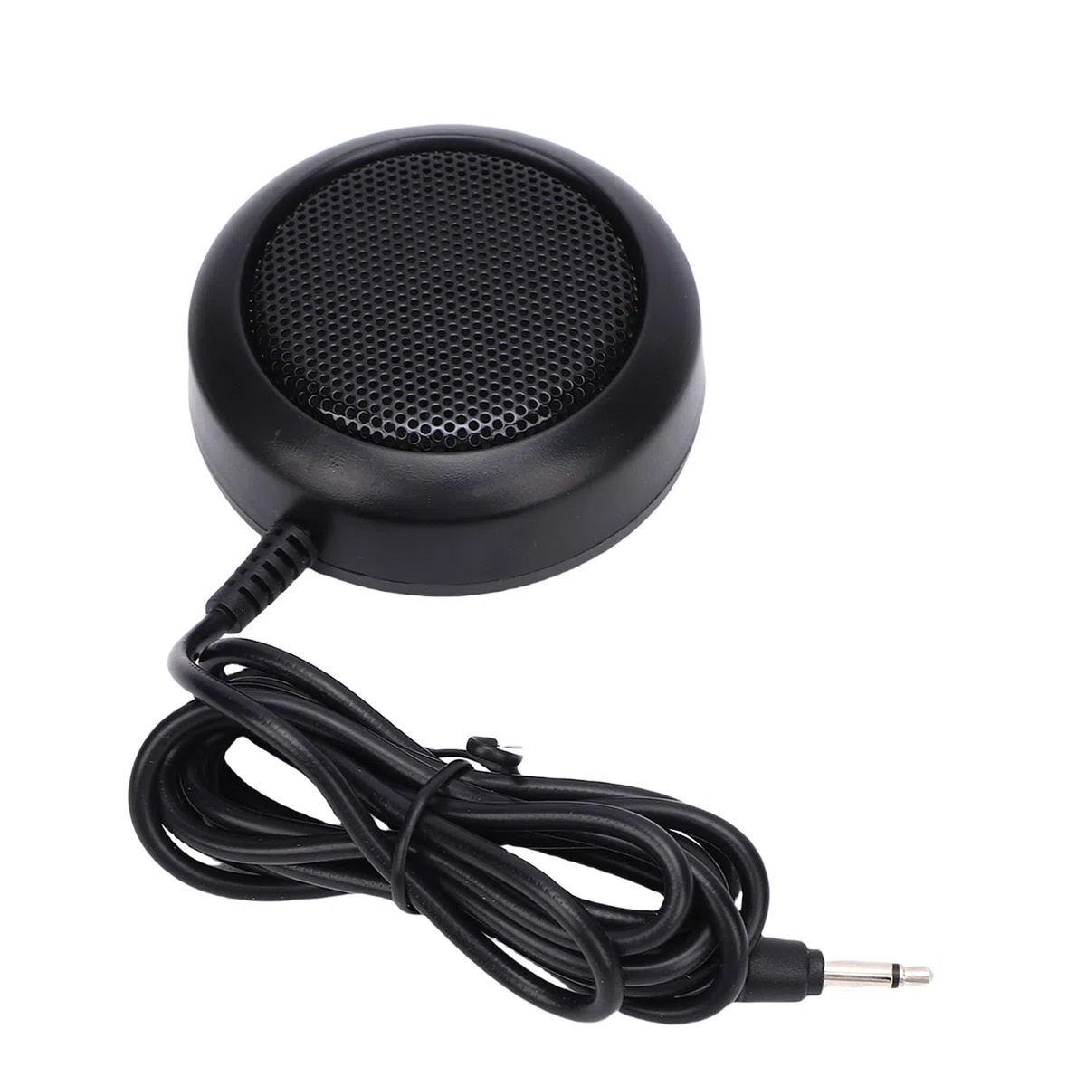 VBESTLIFE Altoparlante Radio CB Esterno Spina da 3,5 Mm Compatibile con Ricetrasmettitore Mobile, Altoparlante Radioamatore per Auto in ABS Compatto da 1 W con Base Adesiva