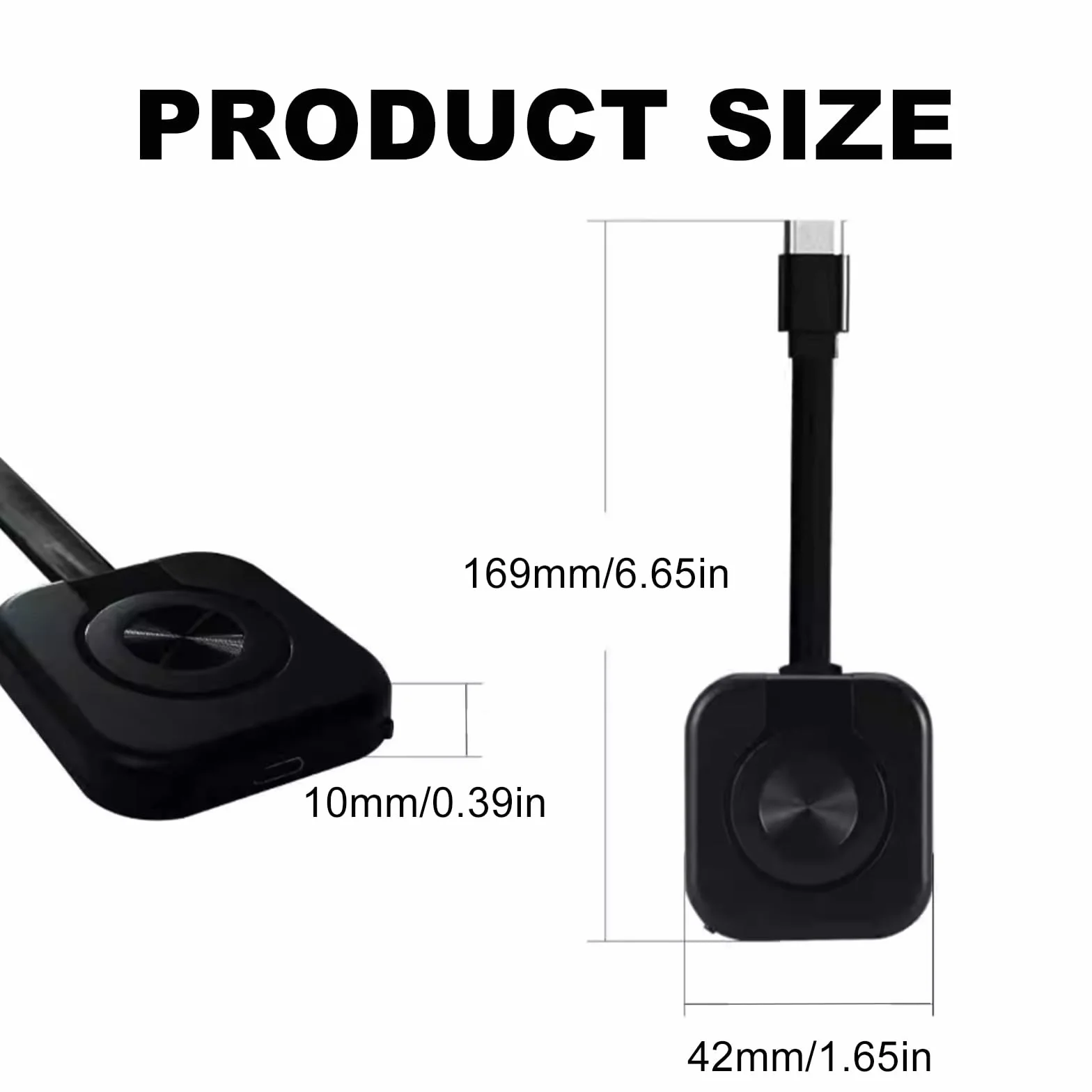 Adattatore Wireless HDMI 4K HD, Display Adattatore con Screen Mirror per Miracast/DLNA/AirPlay, HDMI Dongle compatibile con Android, OS, Windows, TV, proiettore, laptop, smartphone, tablet monitor