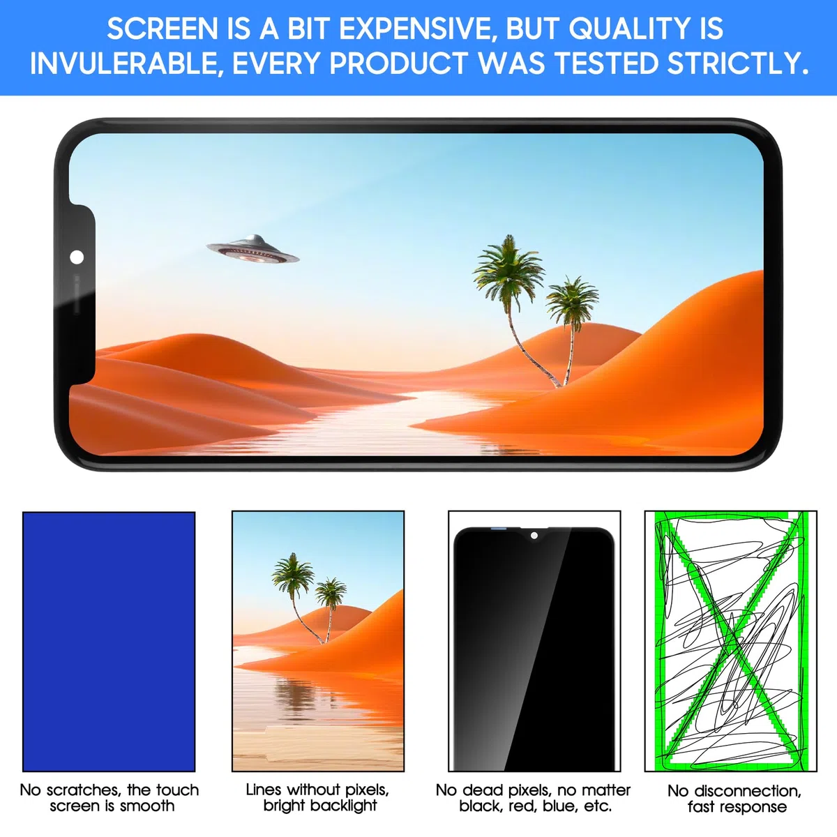 LADYSON per iPhone 11 PRO Sostituzione Schermo per iPhone 11 PRO LCD 11 PRO Display 3D Touch Screen Digitizer Assemblea Parti di Riparazione Kit A2160 A2217 A2215 5.8 Pollici INCELL Nero