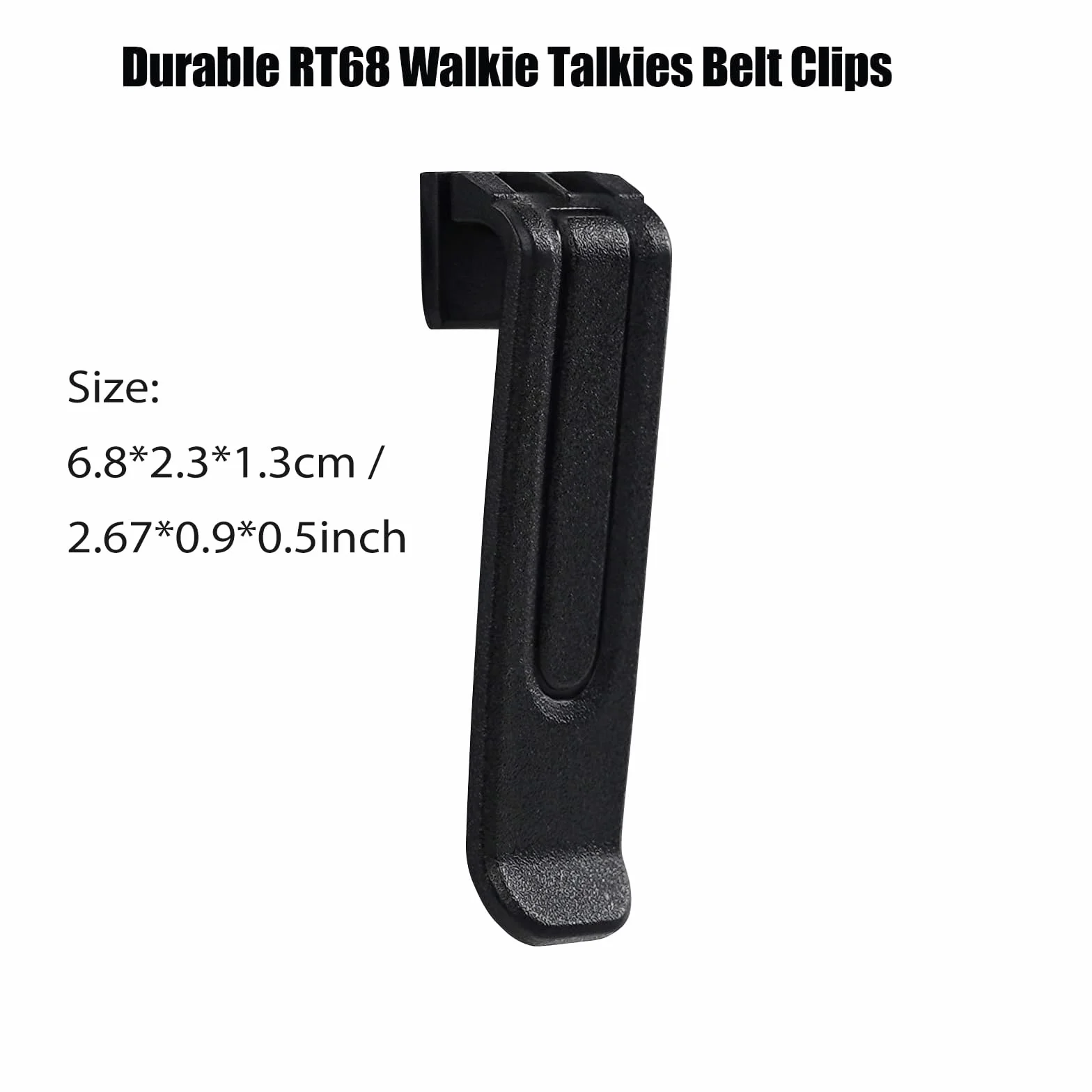 Retevis RT68 - Clip per cintura Walkie Talkie, con clip per cintura, compatibile solo con radio RT68 a 2 vie (confezione da 6)