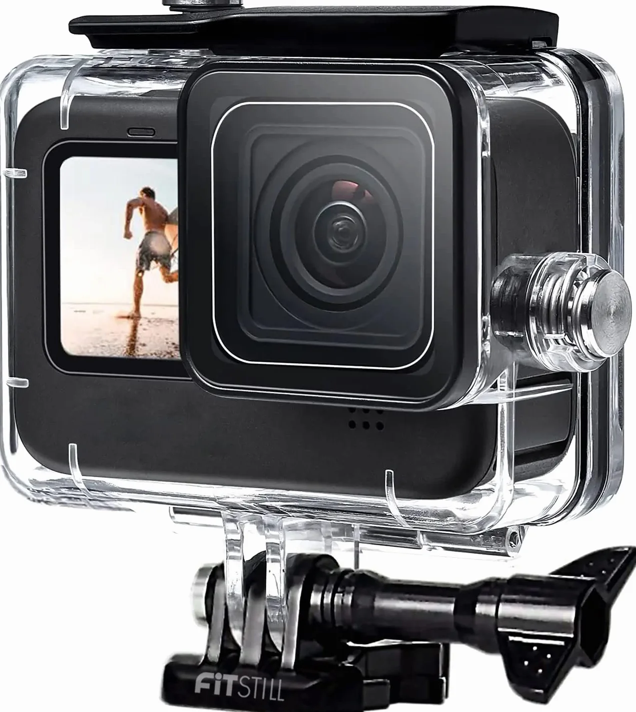 FitStill 60M/196FT Custodia Impermeabile per Gopro Hero12 /Hero11 /Hero10 /Hero 9 Nera, Custodia Protettiva per Immersione Subacquea con Accessori di Montaggio per Go Pro Hero 12/11/10/9