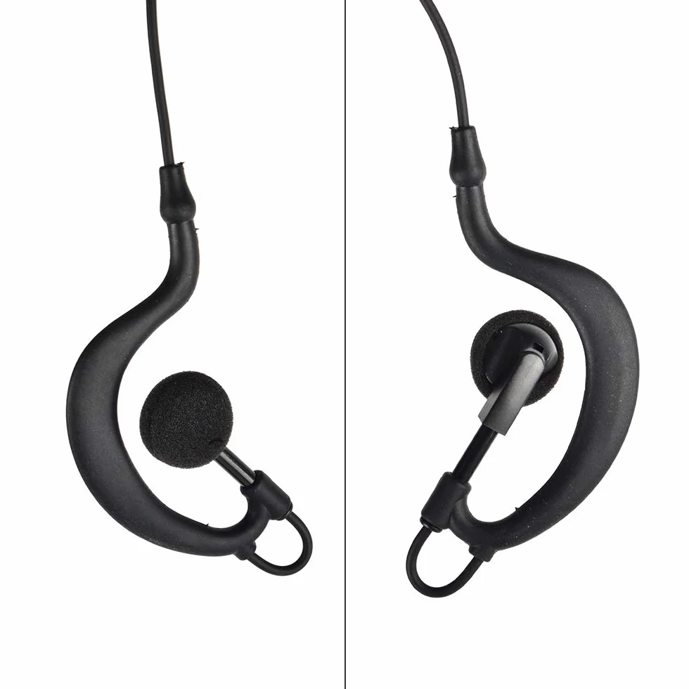 HYS Auricolare a forma di G compatibile con radio bidirezionale Hytera HYT PD600 PD602 PD605 PD662 PD665 PD680 PD682 PD685 X1e X1p