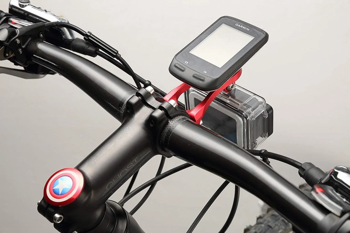 Best Tek Supporto esteso per manubrio bicicletta per NiteRider Garmin Edge 25/130/200/500/510/520/800/810/820/1000/1030