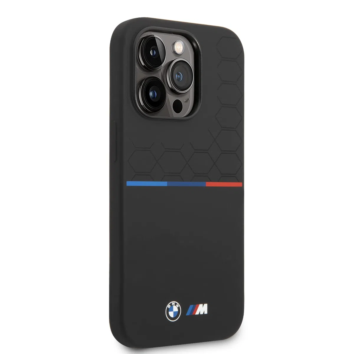 CG MOBILE BMW Cover posteriore per iPhone 15 Pro - Czarny Pattern - Nero