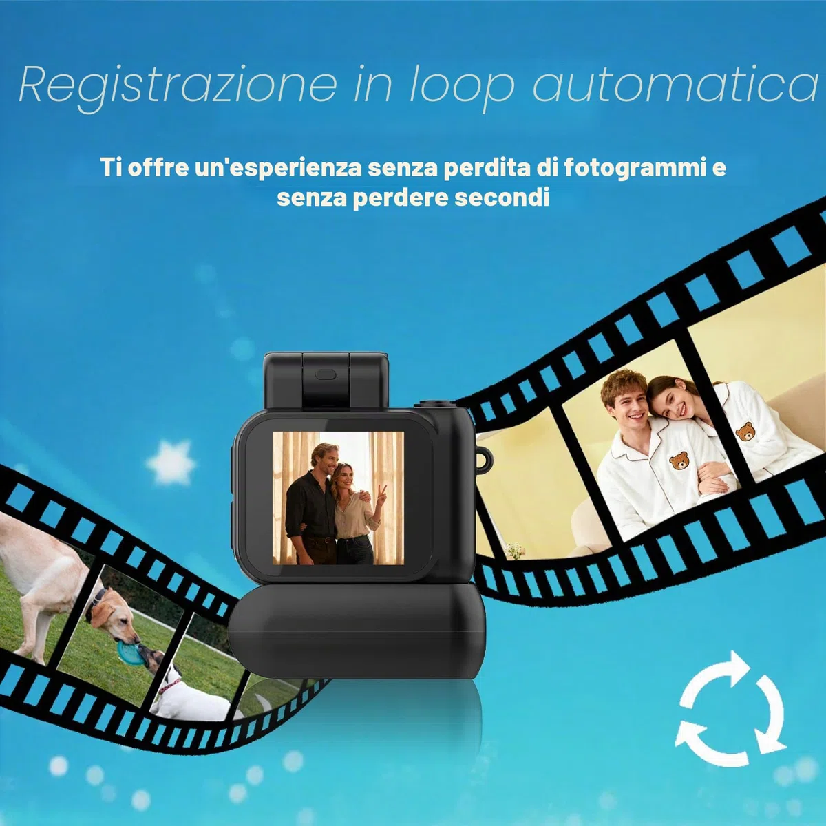 Xilecam Mini Macchina Fotografica Vintage con Scheda da 32 GB Mini Fotocamera Portachiavi Un Regalo Molto Creativo Fotocamera Compatta Digitale（Nero opaco）