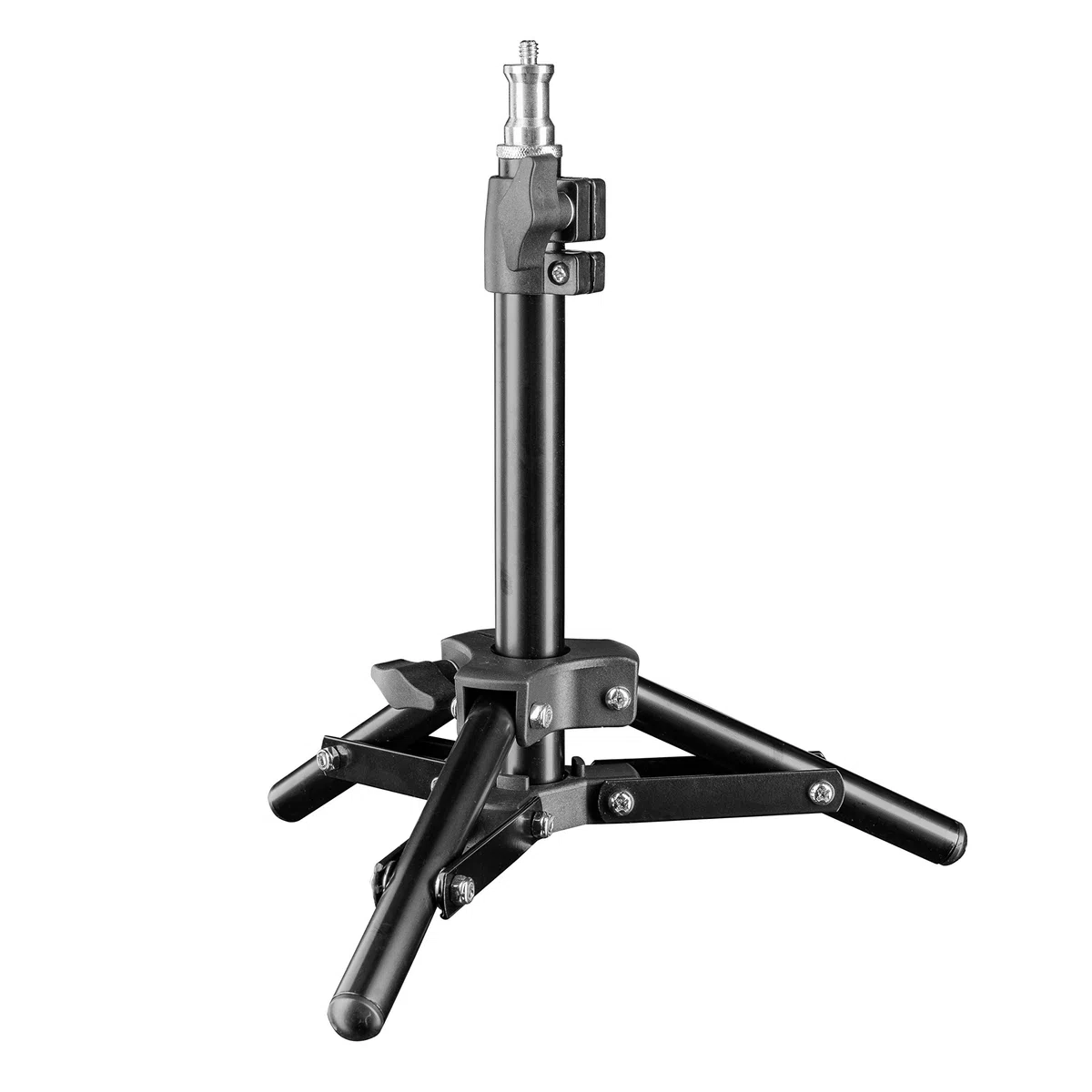 Walimex pro stativo per lampada 40 cm - Mini stativo compatto e leggero, stativo per luce, altezza massima 42 cm, capacità di carico 2,5 kg, alluminio, peso solo 335 g