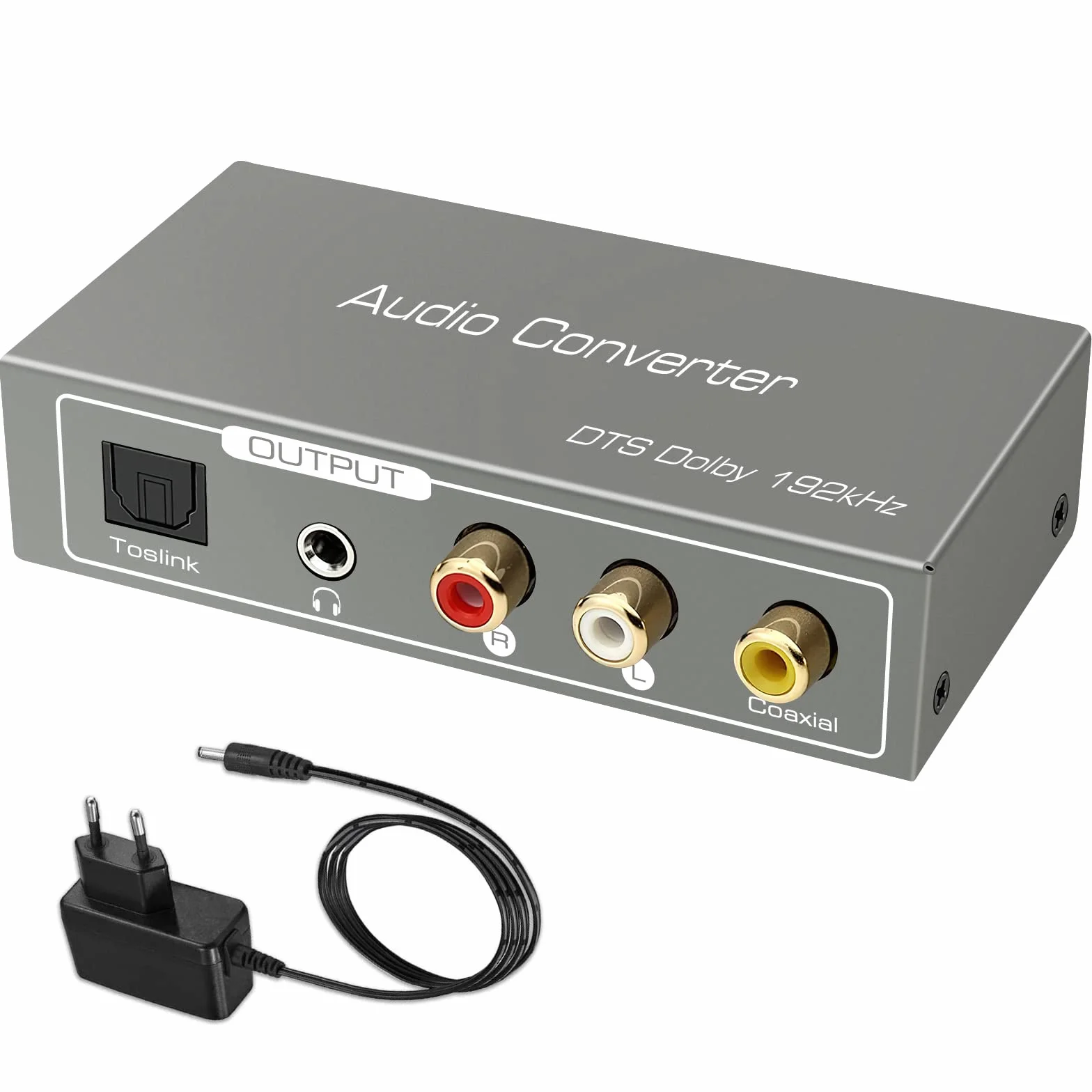 Convertitore HDMI ARC, Audio Digitale ad Analogico 192 KHz, Adattatore Coassiale Ottico o HDMI ARC ad Coassiale + Ottico + L/R + Uscita Jack da 3,5 mm