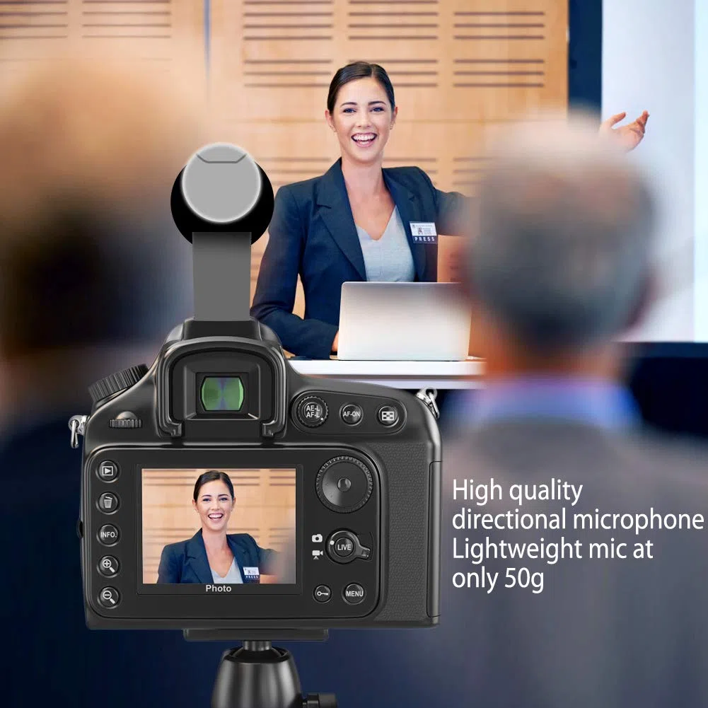 Microfono per fotocamera, microfono video per interviste DSLR, microfoni per Canon Nikon Sony Panasonic Fuji