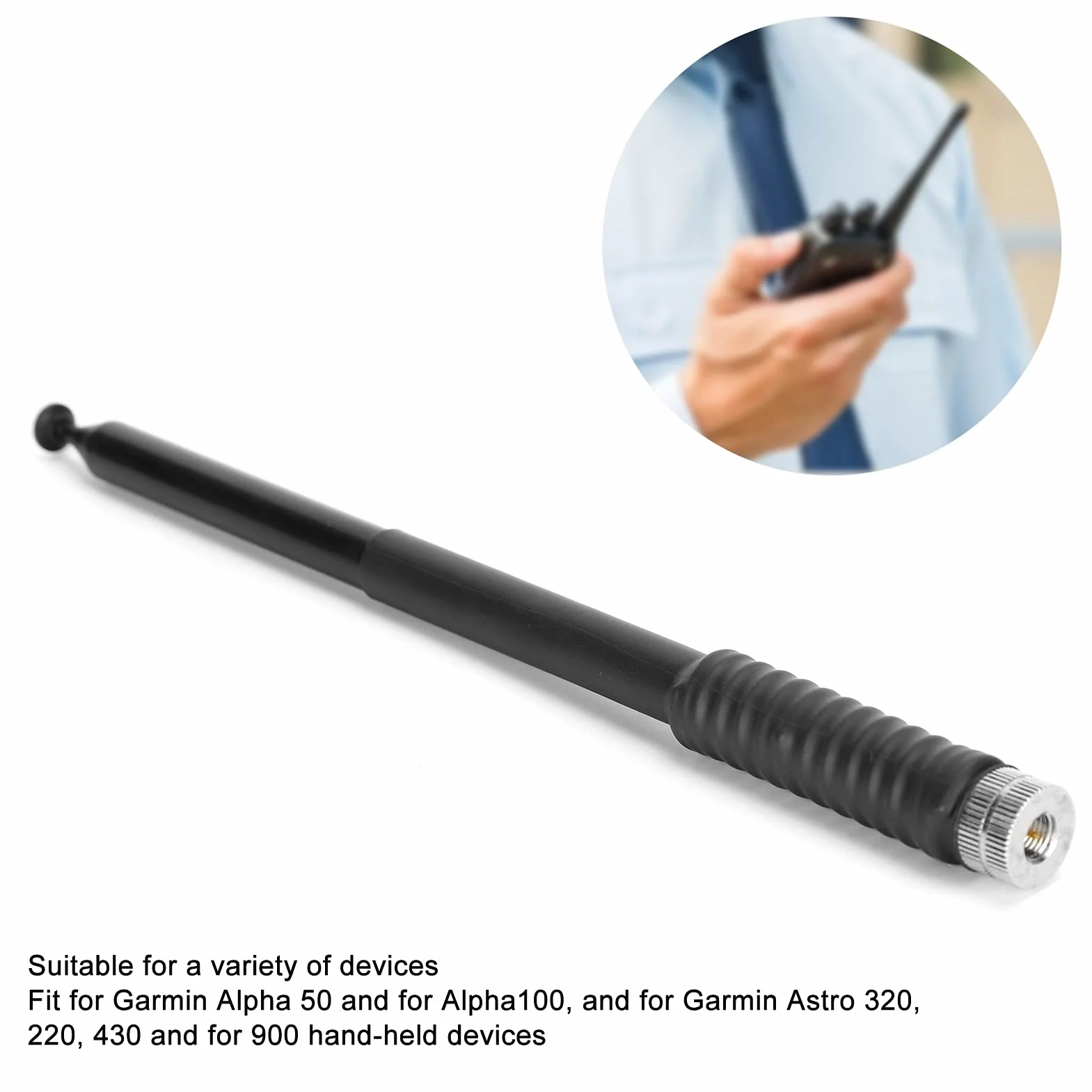 VGEBY Antenna telescopica, 127 cm, ad alto guadagno, segnale stabile, pieghevole, antenna telescopica con connettore SMA per GPS portatile Garmin Astro320 430 900 Alpha 50 100, VGEBYIDGHBNAQ0W