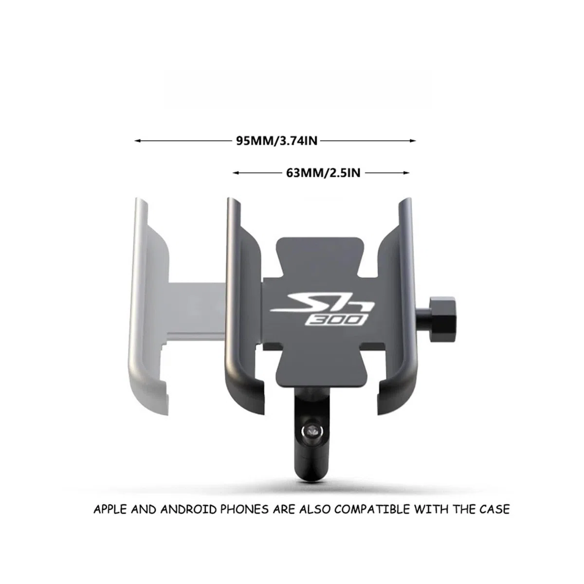 Porta Cellulare Moto Per SH300 SH 300 SH300I 300I I Supporto Per Cellulare Da Moto Navigatore GPS Per Manubrio Con Specchio Accessori(Aa-2)