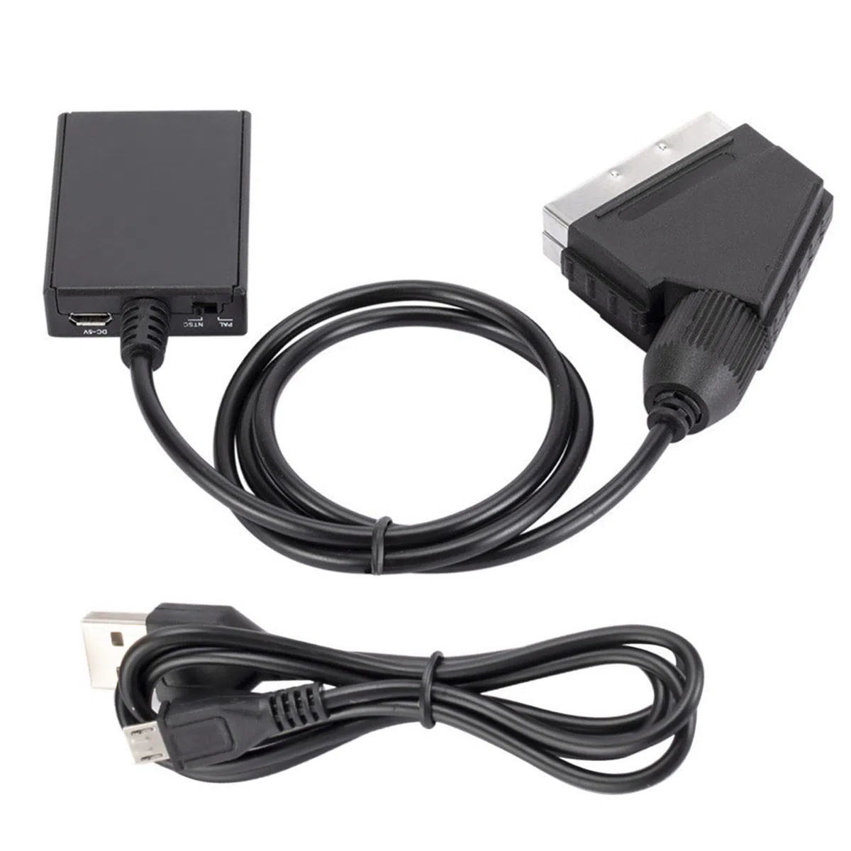 DAGIJIRD HDMI al convertitore SCART 1080P 60HZ HD Video Converter Supporta PAL/NTSC per monitor TV