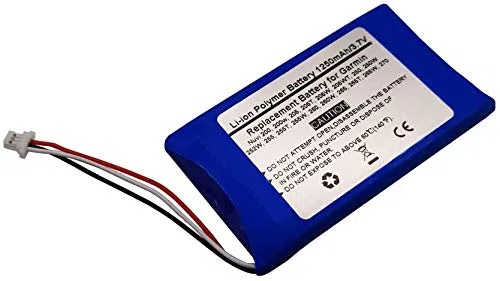 3,7 V 1250 mAh sostituisce GPS Navigator batteria per Garmin Nuvi 200, 200 W, 205, 205 T, 205 W, 205 W, 250 W, 252 W, 255, 255T, 255 W, 260, 260 W, 265 T, 265 W, 265 W. 270; 3 61-00019-11,