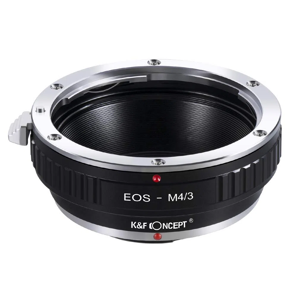 K&F CONCEPT Anello Adattatore per Obiettivo EOS-M4 / 3 per Obiettivo EOS EF a Penna Compatibile con Compatibile con Olympus M4 / 3 MFT E-P1 P3 PL1s PL2 PM2 e Compatibile con Panasonic Lumix DM